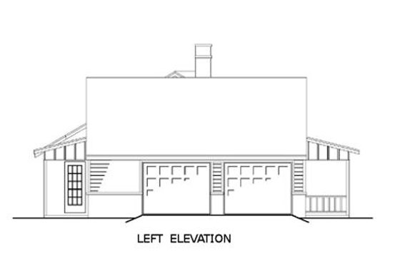 Exterior - Other Elevation 1 for Farmhouse House Plan #45-122 - 3 bed, 2 bath