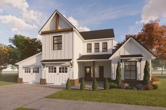 Exterior - Other Elevation for Farmhouse House Plan #1098-6 - 4 bed, 3 bath