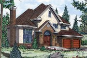 European Style House Plan - 3 Beds 2.5 Baths 2155 Sq/Ft Plan #138-214 