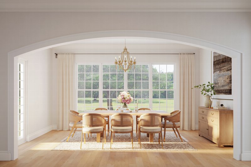House Plan Design - Interior - Dining Room for European House Plan #1117-2 - 4 bed, 4 bath