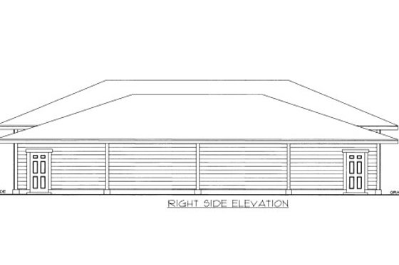 Exterior - Other Elevation for Traditional House Plan #117-715, 0 bath