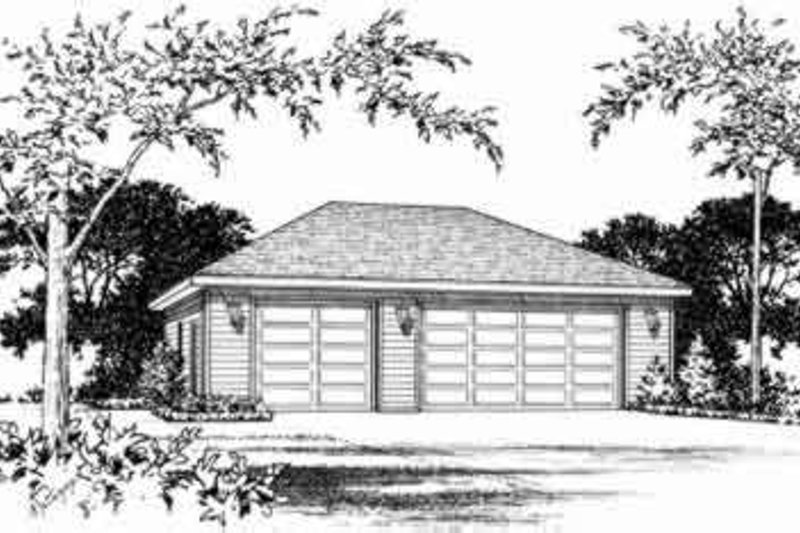 Traditional Style House Plan - 0 Beds 0 Baths 1008 Sq/Ft Plan #22-454