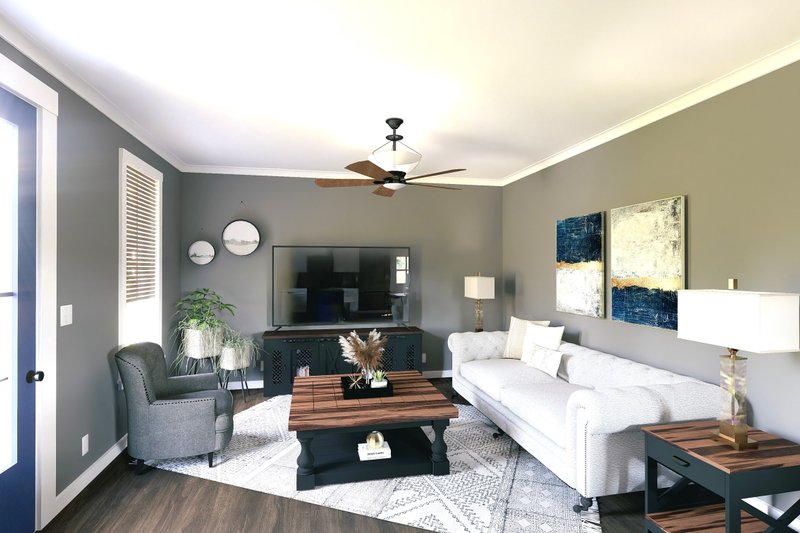 Dream House Plan - Interior - Family Room 2 for Cottage House Plan #44-229 - 3 bed, 2 bath