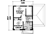 Contemporary Style House Plan - 2 Beds 1 Baths 1236 Sq/Ft Plan #25-4634 