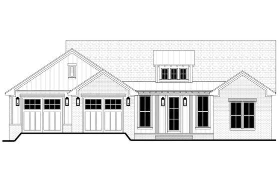 Exterior - Front Elevation 4 for Farmhouse House Plan #430-367 - 3 bed, 2 bath