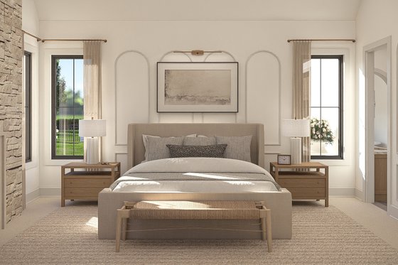 Interior - Master Bedroom for Cottage House Plan #455-562 - 3 bed, 3.5 bath