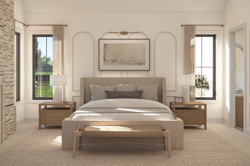 Home Plan - Interior - Master Bedroom for Cottage House Plan #455-562 - 3 bed, 3.5 bath