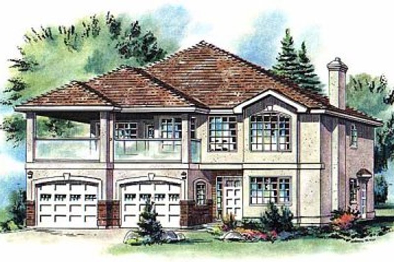 Home Plan - European Exterior - Front Elevation Plan #18-252