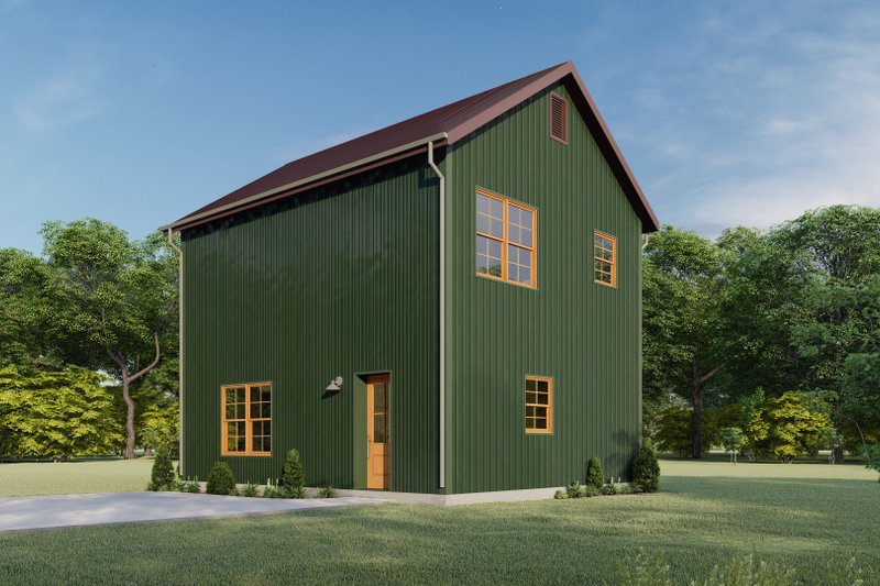 Architectural House Design - Exterior - Other Elevation 2 for Barndominium House Plan #1092-21 - 2 bed, 1.5 bath