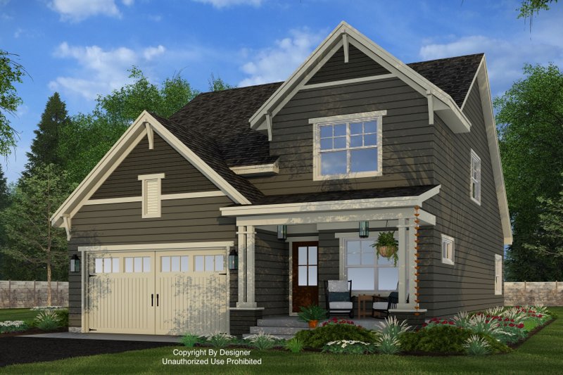 House Design - Exterior - Front Elevation 4 for Craftsman House Plan #51-1507 - 4 bed, 3.5 bath