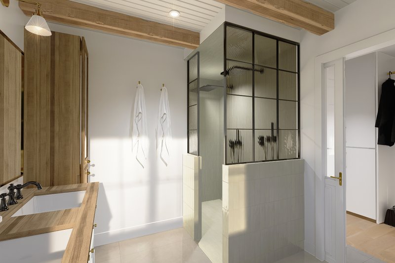 Architectural House Design - Interior - Master Bathroom for Farmhouse House Plan #23-2833 - 3 bed, 2.5 bath