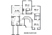 European Style House Plan - 4 Beds 3 Baths 2578 Sq/Ft Plan #67-691 