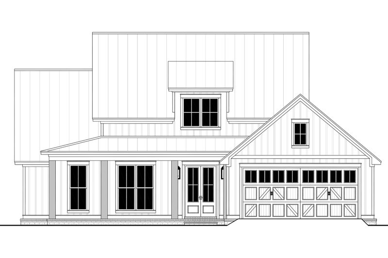 House Blueprint - Exterior - Front Elevation 4 for Farmhouse House Plan #430-264 - 3 bed, 2.5 bath