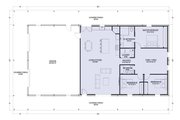 Barndominium Style House Plan - 3 Beds 2 Baths 2000 Sq/Ft Plan #1107-4 