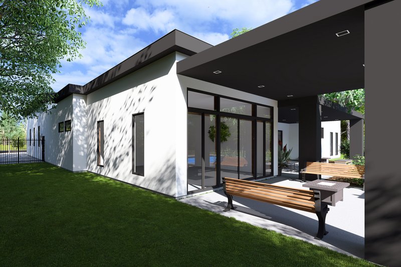 Dream House Plan - Exterior - Other Elevation 1 for Contemporary House Plan #1111-23 - 4 bed, 3.5 bath
