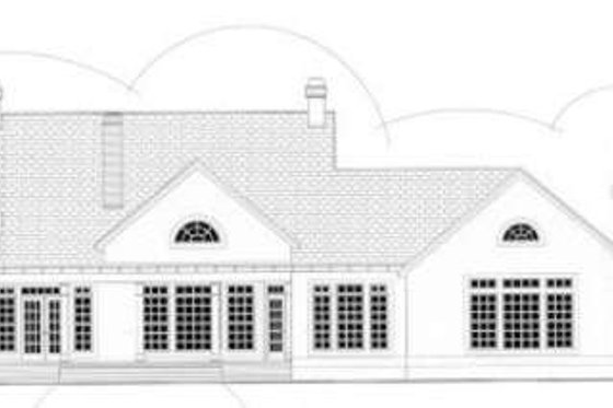 Exterior - Rear Elevation for Colonial House Plan #406-276 - 3 bed, 2.5 bath