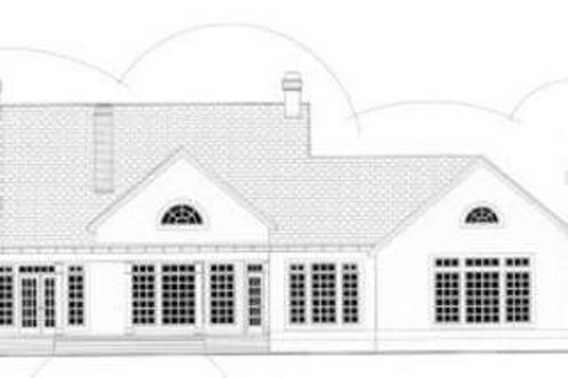 Home Plan - Exterior - Rear Elevation for Colonial House Plan #406-276 - 3 bed, 2.5 bath