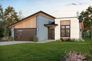 Architectural House Design - Contemporary Exterior - Front Elevation Plan #48-1056