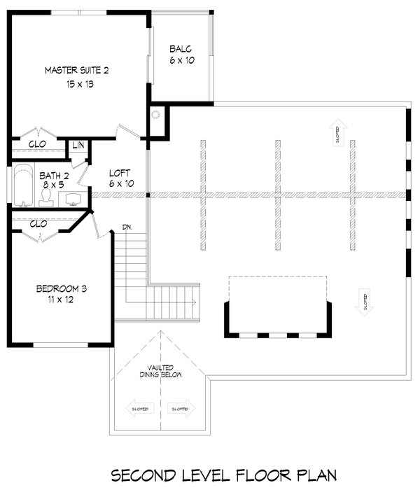 Country Floor Plan - Upper Floor Plan #932-764