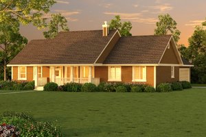 Exterior - Other Elevation for Ranch House Plan #18-4512 - 3 bed, 2 bath