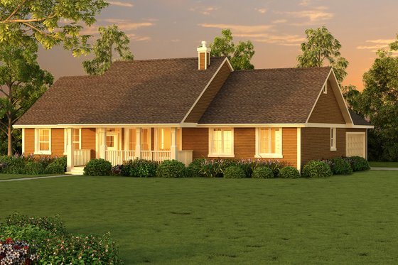 Exterior - Other Elevation for Ranch House Plan #18-4512 - 3 bed, 2 bath