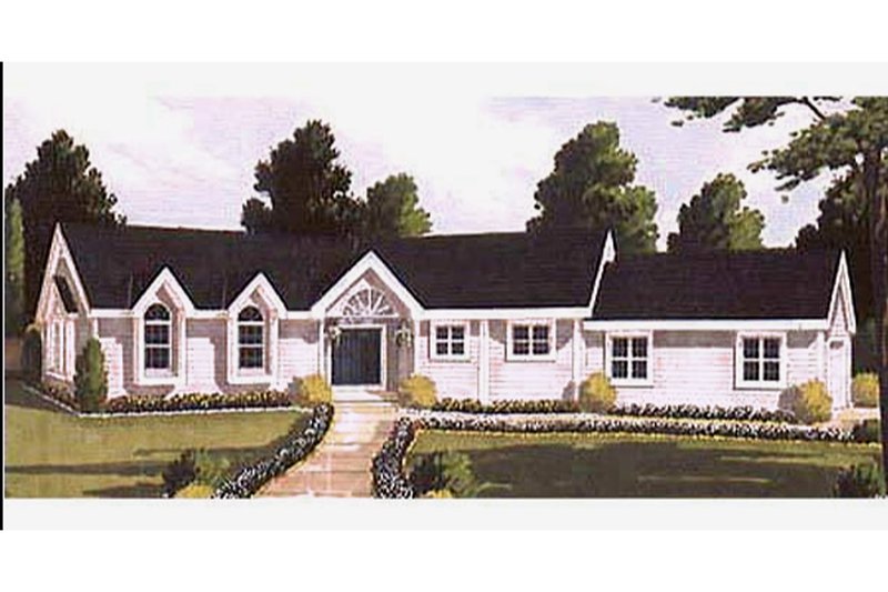 Dream House Plan - Ranch Exterior - Front Elevation Plan #3-311