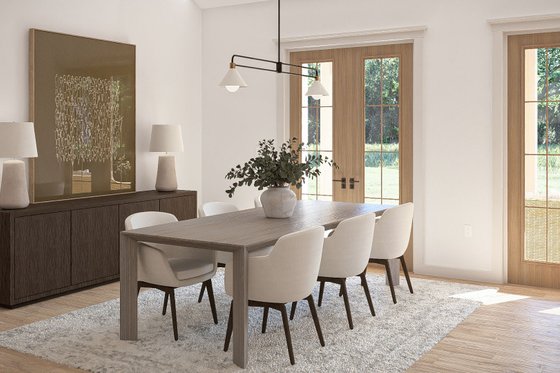 Interior - Dining Room for Farmhouse House Plan #455-736 - 3 bed, 2.5 bath