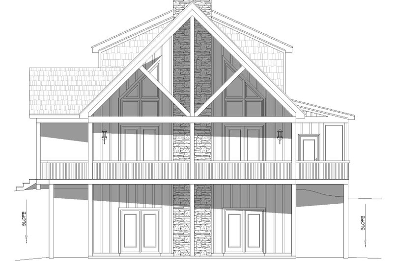 House Plan Design - Exterior - Other Elevation 1 for Southern House Plan #932-871 - 4 bed, 3.5 bath