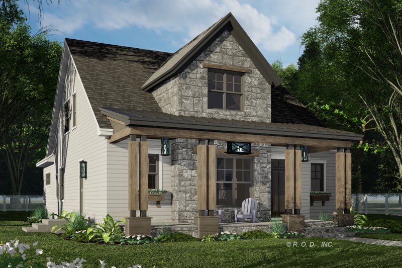 Home Plan - Exterior - Front Elevation 4 for Traditional House Plan #51-1563 - 3 bed, 3.5 bath