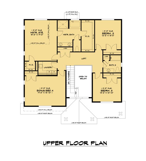 House Design - Craftsman Floor Plan - Upper Floor Plan #1066-152