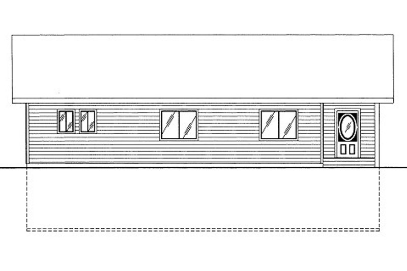 House Blueprint - Bungalow Exterior - Front Elevation Plan #117-673