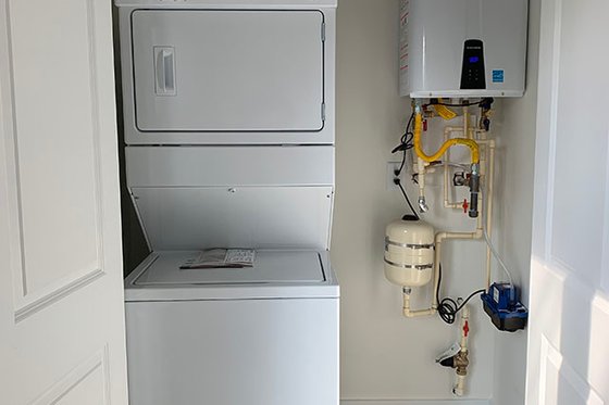 Interior - Laundry for Country House Plan #437-98 - 2 bed, 1 bath