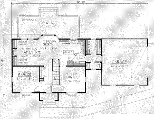 European Floor Plan - Main Floor Plan #112-131