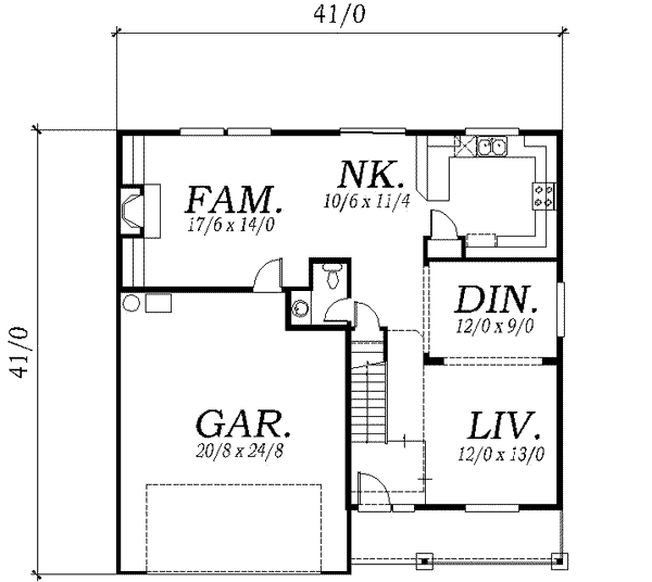 Floor Plan - Main Floor Plan #130-118