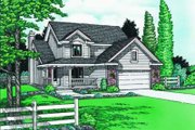 Traditional Style House Plan - 4 Beds 2.5 Baths 1967 Sq/Ft Plan #20-647 