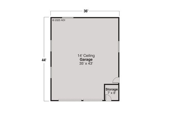 Floor Plan - Main Floor for Traditional House Plan #124-662, 0 bath