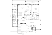 Adobe / Southwestern Style House Plan - 7 Beds 4 Baths 4127 Sq/Ft Plan #24-280 