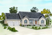 Ranch Style House Plan - 2 Beds 2 Baths 987 Sq/Ft Plan #16-288 