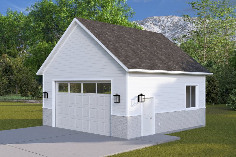 House Blueprint - Exterior - Front Elevation 5 for Craftsman House Plan #1060-359, 0 bath