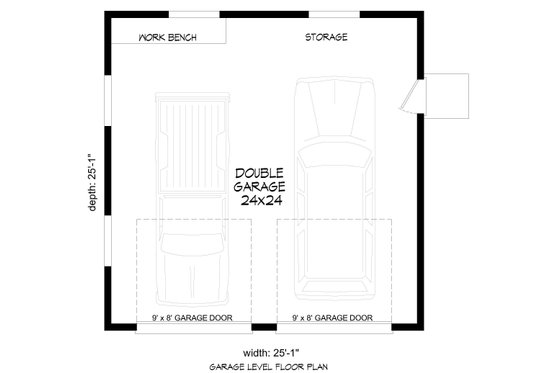 Floor Plan - Main Floor for Craftsman House Plan #932-1149, 0 bath