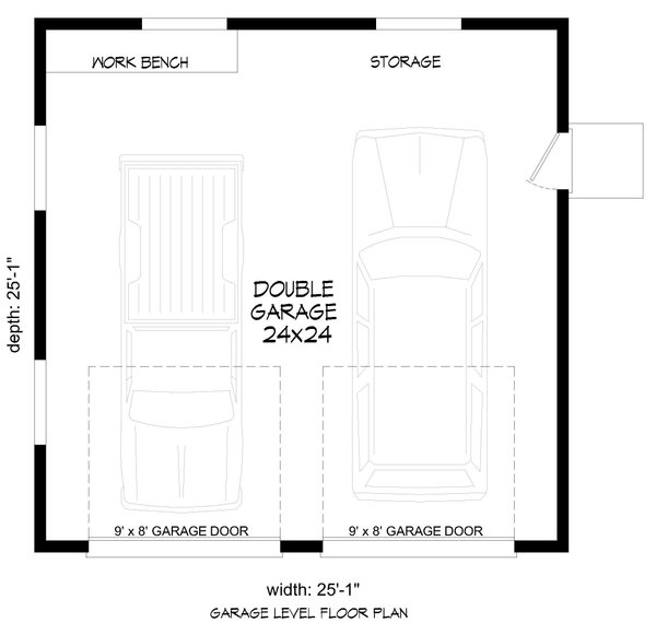 Craftsman Floor Plan - Main Floor Plan #932-1149