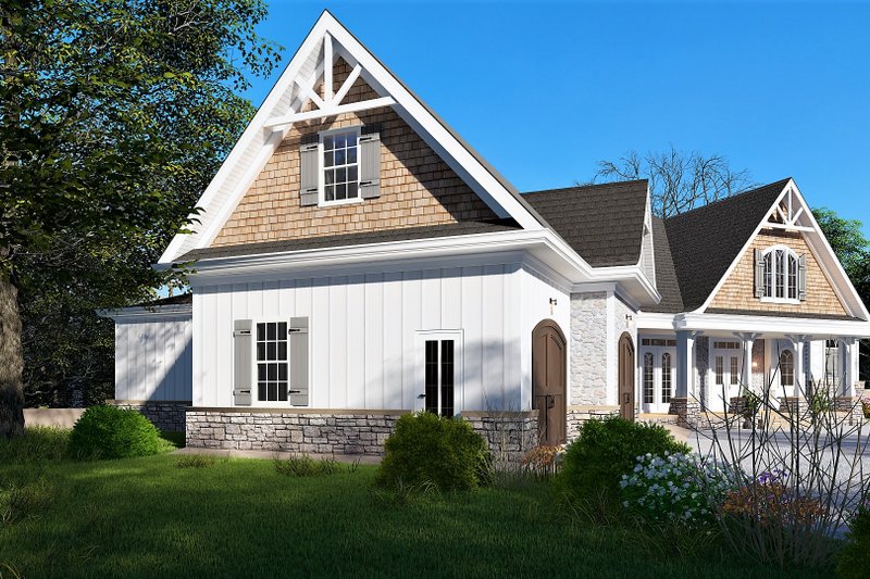 Dream House Plan - Exterior - Other Elevation 4 for Craftsman House Plan #54-381 - 4 bed, 3.5 bath