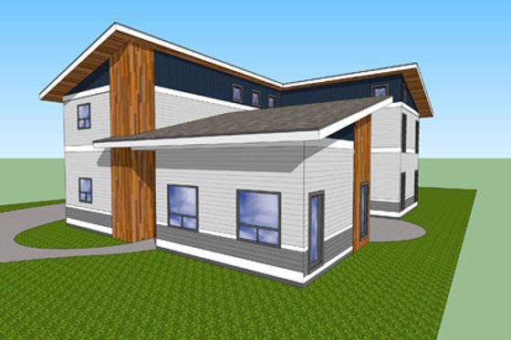Photo 3 for Modern House Plan #518-9 - 4 bed, 3 bath