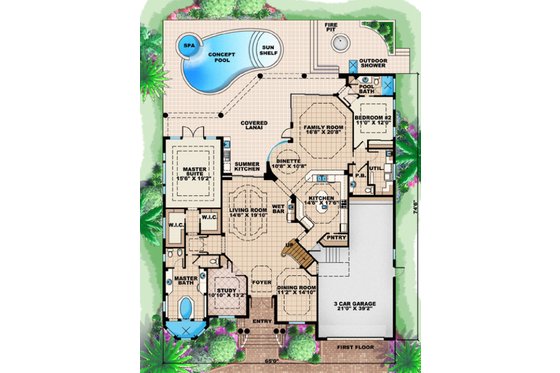 4000 square foot Mediterranean 
