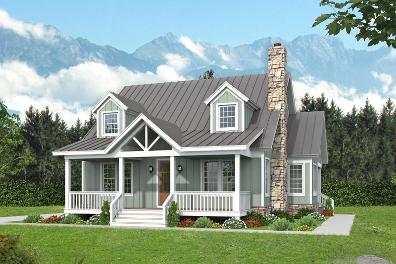 Dream House Plan - Cabin Exterior - Front Elevation Plan #932-252