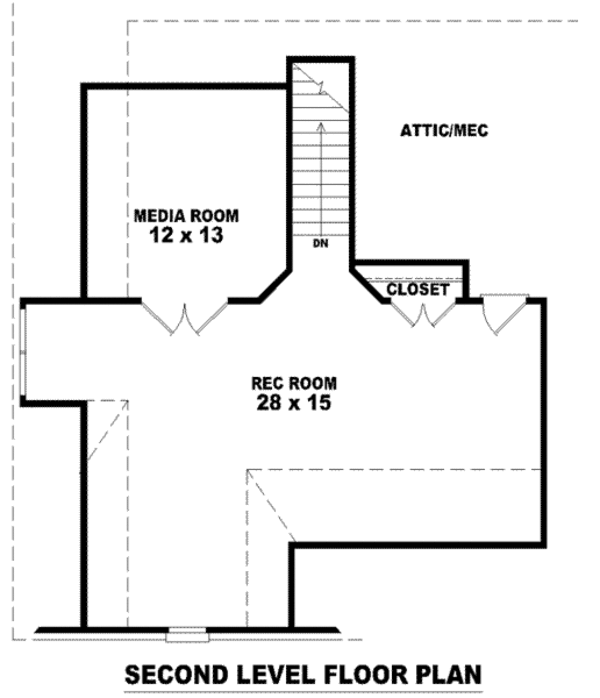European Floor Plan - Upper Floor Plan #81-1156