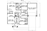 Adobe / Southwestern Style House Plan - 4 Beds 3 Baths 2079 Sq/Ft Plan #1-1419 