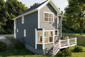 Exterior - Front Elevation 4 for Craftsman House Plan #79-345 - 3 bed, 2.5 bath