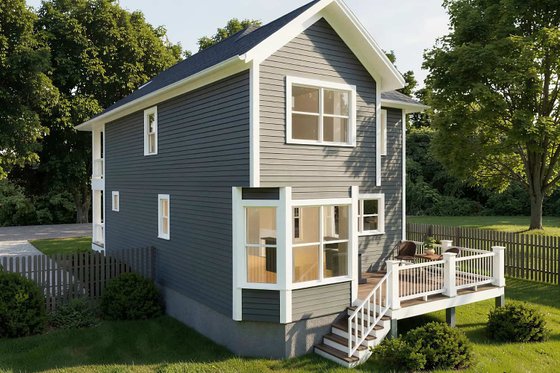 Exterior - Front Elevation 4 for Craftsman House Plan #79-345 - 3 bed, 2.5 bath