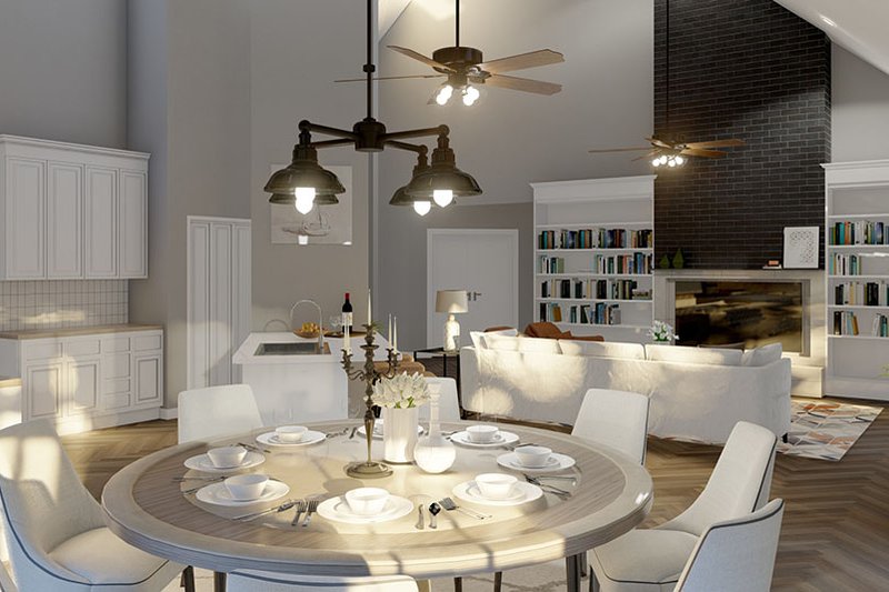 House Plan Design - Interior - Dining Room 1 for Country House Plan #17-176 - 3 bed, 2.5 bath